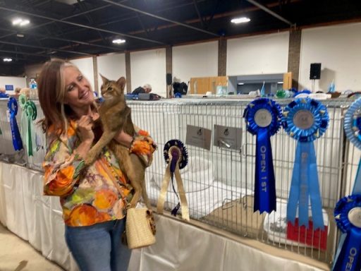 Charlie (Samson) with owner Maria - 23 May 26